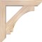 Ekena Millwork Imperial Slat Smooth Bracket w/ Offset Brace, Douglas Fir, 5 1/2"W x 26"D x 26"H BKT0604X26X26IMP06SDF - alternate 4
